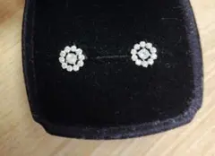 定番TAKE-UP ラウンドピアス(WG天然アクアマリン)TAKE-UP専用箱付