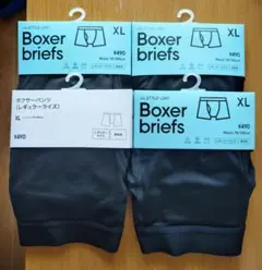 ■GU■ボクサーパンツ■XL■黒■4枚セット■新品未開封■のサムネイル