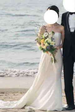 DressProduction ソフトマーメイドドレス W205（ベール付き）