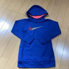 Nike フード付きパーカー素材のジャンパスカート青