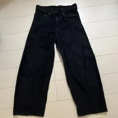 GU メンズ デニムパンツ ブラック 28インチのサムネイル