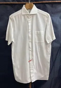 ワイシャツ 半袖 白 ANTONIO LAVERDA メンズ SLIM FIT