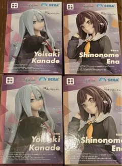 プロジェクトセカイ 25時、ナイトコードで。東雲絵名 宵崎奏 フィギュア 4個