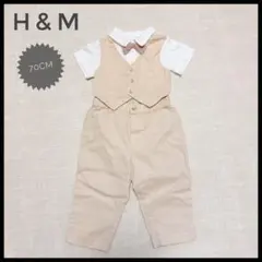 Ｈ&M ベビー 赤ちゃん フォーマルウェア ロンパース 半袖 70cm 男の子