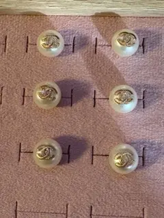 CHANEL パールホワイトボタン 6個セット