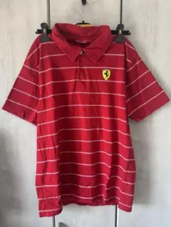 Ferrari（フェラーリ）の赤い半袖ポロシャツ