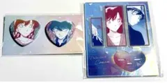 《18日まで》名探偵コナン　ペアシリーズ　アクスタ　缶バッジ　工藤新一　毛利蘭