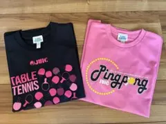 JUIC 卓球ウェア 黒 ピンク 2色セット ユニフォーム