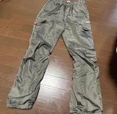 グレー カーゴシャカシャカパンツ ウエストゴム