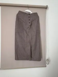 NATURAL BEAUTY BASIC グレー タイトスカート