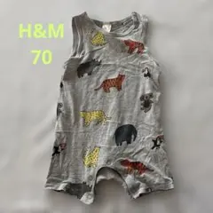 H&M 動物柄ロンパース 74サイズ