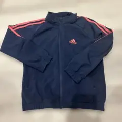 adidas ネイビー ピンク ジャージ　130