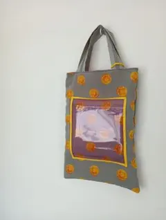 ハンドメイド　トートバッグ　エコバッグ　サブバッグ　古着　アップサイクル　速乾
