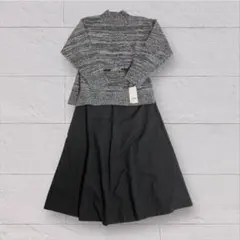 【新品】ベルーナ レディース ニット　ロングスカート セットアップL きれいめ