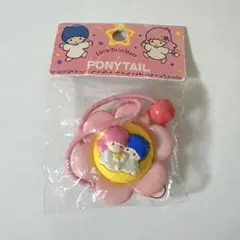 サンリオ　当時物　リトルツインスターズ ヘアゴム キキララ　平成レトロ　お花