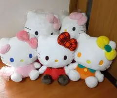 【HELLO KITTY】超超BIGぬいぐるみ　シトラス　バスタイム　チェック
