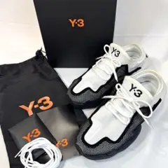 Y-3 ワイスリー REN スニーカー メッシュ 26.5 白黒のサムネイル