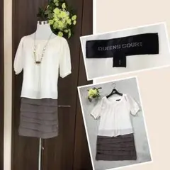 クイーンズコート ドッキングワンピース