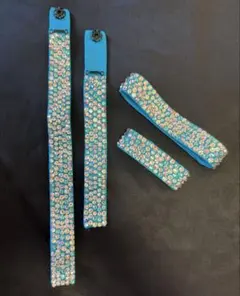 Chacott ターコイズ 石付きブレスレット アームバンド 4本セット