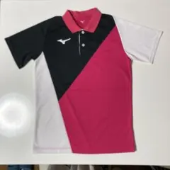 MIZUNO ミズノ バドミントンウェア ポロシャツ ブラック ピンク
