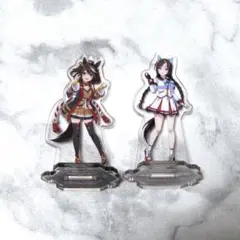 値下げ ウマ娘 キタサンブラック ホッコータルマエ アクリルスタンド meiji