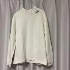 ホワイト　カットソー M