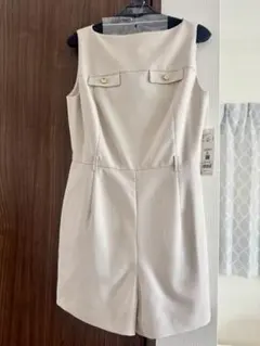 リリーブラウン　ボタンディティールミニロンパース