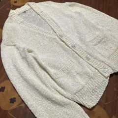 美品 BLAMINK 春カーディガン コットンニットのサムネイル