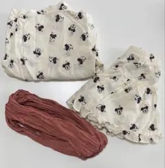 フタフタ ミニーマウス柄 浴衣 甚平