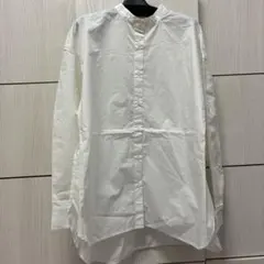 匿名送料込　新品★ナノユニバース　長袖ブラウス　シャツ　白★F レディース