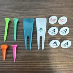 新品未使用 ゴルフティー グリーンフォーク ゴルフマーカー 12点セット PGMのサムネイル