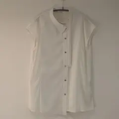 【極美品】ユナイテッドトウキョウ　アシンメトリーランバートブラウス ホワイト