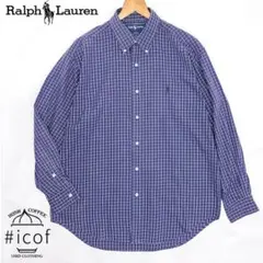 90s RALPH LAUREN ラルフ BLAKE フェード シャツ b200のサムネイル