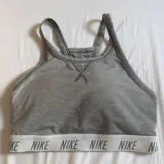 NIKE DRI-FIT グレー スポーツブラ S
