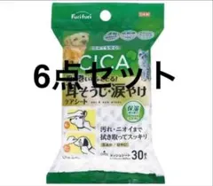 [개와 고양이 모두 사용] 귀 청소, 눈물 화상 케어 시트, 30 x 6 팩