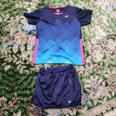 YONEX バドミントンウェア Lサイズ 青/ピンク