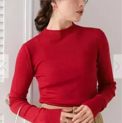 新品　タグ付きtitivat ウールブレンドプチハイネックリブニット