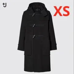 新品 ユニクロ +J ウールオーバーサイズダッフルコート BLACK XSサイズ