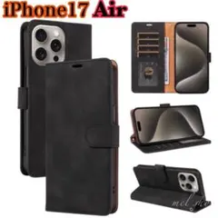 iPhone 17Air スマホケース 手帳型ケース　衝撃耐　ブラックのサムネイル