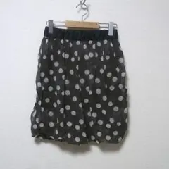 ツモリチサト TSUMORI CHISATO シルク ドット スカート 2 水玉のサムネイル