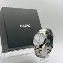 SEIKO チタン V181-0AB0 シェル文字盤 ソーラー メンズ B821 - メルカリ
