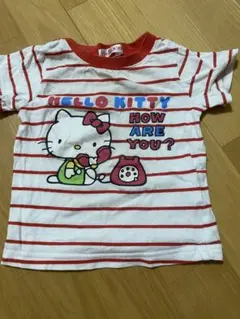 Hello Kitty ストライプ Tシャツ 90cm