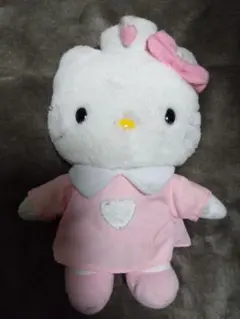 ハローキティ ぬいぐるみ　ナース　レトロ　キティちゃん