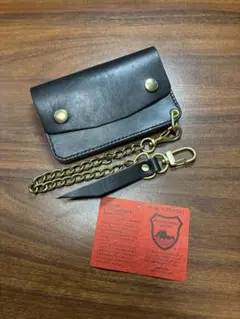 栃木レザー　ミドルトラッカーウォレット