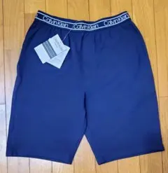 カルバンクライン　新品　メンズ　ショートパンツ(ロゴ/ネイビーS)のサムネイル