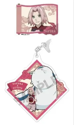 NARUTO アクリルキーホルダー 一休み 春野 サクラ 2種セット