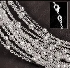 Sterling Silver Ball Rolo Chain