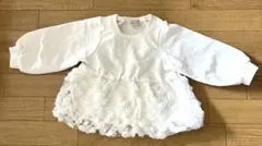 petit main Tシャツ トレーナー　80サイズ オフホワイト　美品