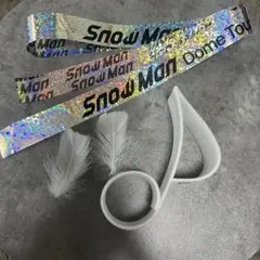 SnowMan Dome Tour 2025-2026 銀テープ　音符　羽