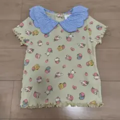 サンリオ ギンガムチェック襟 半袖Tシャツ
